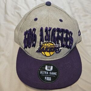 NBA Los Angeles Lakers Purple and Gray Hat